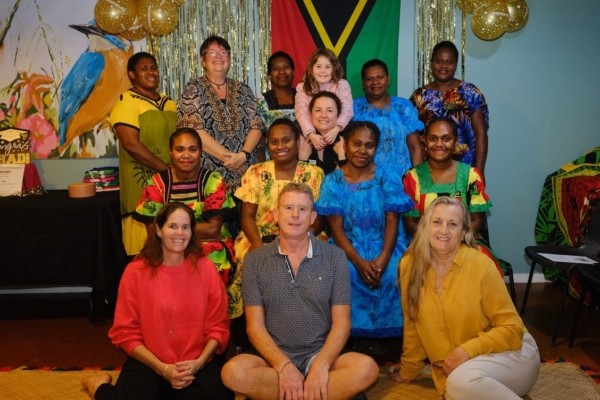 Celebrating the graduation of a group of Ni-Vanuatu RSE workers