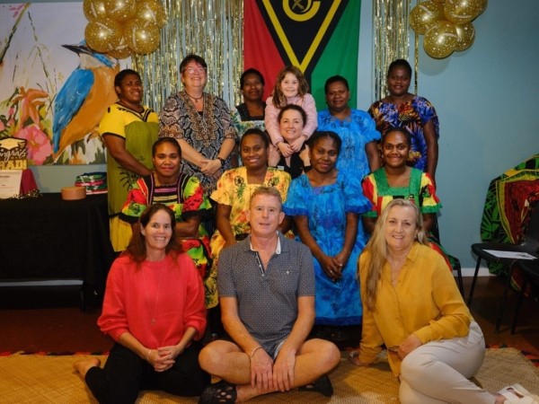 Celebrating the graduation of a group of Ni-Vanuatu RSE workers 